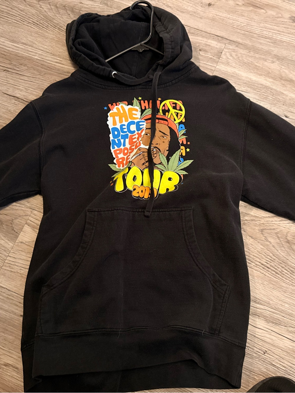 Black Graphic Hoodie Sweatshirt - Tour Design-Wiz Khalifa